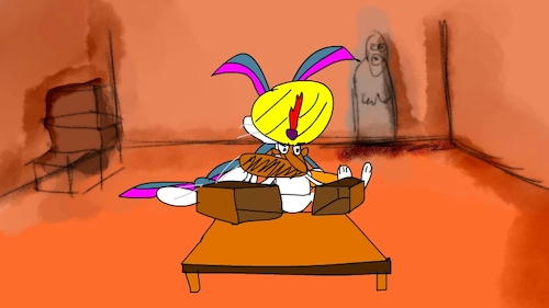 Cartoon: the red flame wizard8 (medium) by sal tagged cartoon