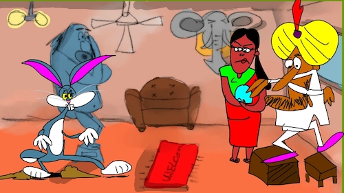 Cartoon: the red flame wizerd1 (medium) by sal tagged cartoon