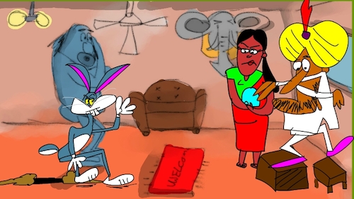 Cartoon: the red flame wizerd1 (medium) by sal tagged cartoon