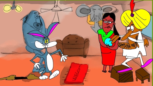 Cartoon: the red flame wizerd1 (medium) by sal tagged cartoon