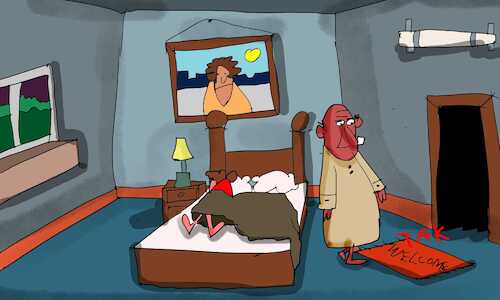 Cartoon: the snail brain part1 (medium) by sal tagged cartoon,snail,brain,part