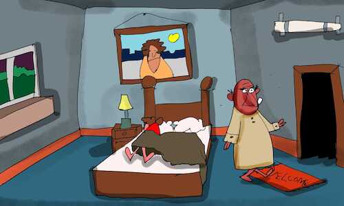 Cartoon: the snail brain part1 (medium) by sal tagged cartoon,snail,brain,part