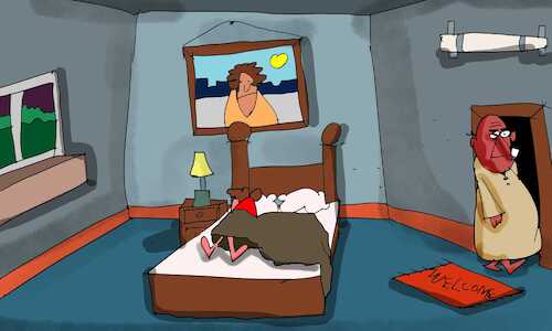 Cartoon: the snail brain part1 (medium) by sal tagged cartoon,snail,brain,part
