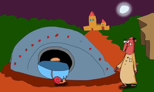 Cartoon: the snail brain part 2 (medium) by sal tagged cartoon,snail,brain,part