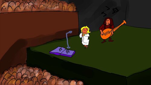 Cartoon: THE PARTYS SONG (medium) by sal tagged cartoon,animatic