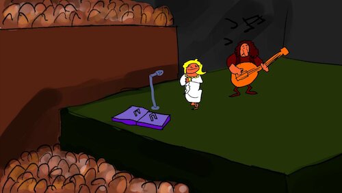 Cartoon: THE PARTYS SONG (medium) by sal tagged cartoon,animatic