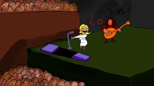 Cartoon: THE PARTYS SONG (medium) by sal tagged cartoon,animatic