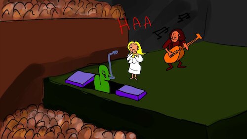 Cartoon: THE PARTYS SONG (medium) by sal tagged cartoon,animatic