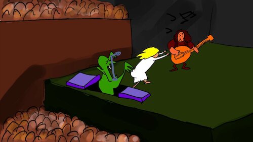 Cartoon: THE PARTYS SONG (medium) by sal tagged cartoon,animatic