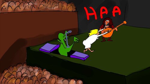 Cartoon: THE PARTYS SONG (medium) by sal tagged cartoon,animatic