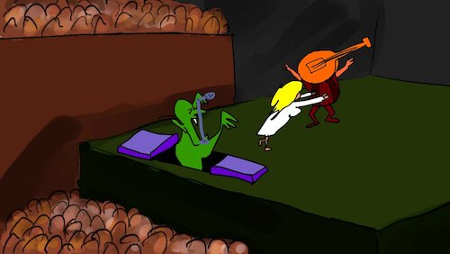 Cartoon: THE PARTYS SONG (medium) by sal tagged cartoon,animatic