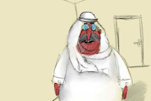Cartoon: Touch of the devil (medium) by sal tagged cartoon