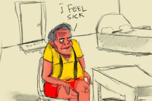 Cartoon: Touch of the devil (medium) by sal tagged cartoon