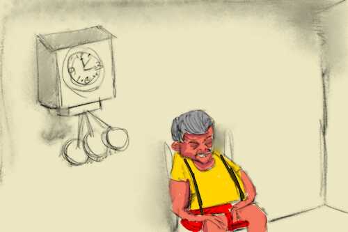 Cartoon: Touch of the devil (medium) by sal tagged cartoon
