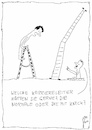 Cartoon: Karriereleiter (small) by Der kleine Herr Mann tagged karriere,karriereleiter,erfolg,misserfolg,unternehmen,firma,betrieb,chef,chefetage,führungsposition,abstieg,leben,realität,aufstieg,emporkömmling,wachstum,konkurrenz,neider,absturz,leiter,leitung,leitungskraft,ausblick,rente,höhen,tiefen,normal,knick,mitarbeiter