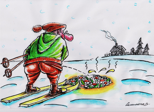 Cartoon: Blumen (medium) by Siminoga Vadim tagged frauen,lieben,blumen,urlaub,natur,liebe