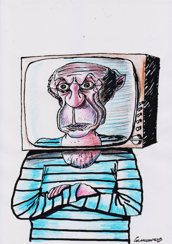 Cartoon: Picasso (medium) by Siminoga Vadim tagged kubismus,klassische,persönlichkeit,im,stil,der,metermalerei