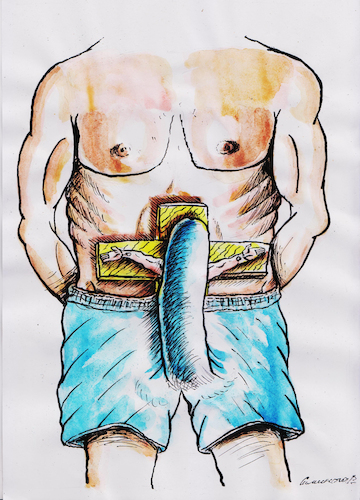 Cartoon: Sin (medium) by Siminoga Vadim tagged religion,idols,spirit,flesh,faith,bondage