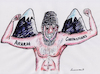 Cartoon: Berge (small) by Siminoga Vadim tagged berge,naturelement,geist