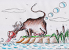 Cartoon: bubbles (small) by Siminoga Vadim tagged ecology,animals,global,warming,gas