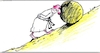 Cartoon: Sisyphus (small) by Siminoga Vadim tagged labor,pension,medicine,elections,officials