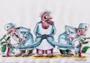 Cartoon: Strumpfband (small) by Siminoga Vadim tagged medizin,patient,psychiatrie,armut,steuern,wahlen