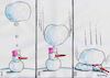 Cartoon: Thinking (small) by Siminoga Vadim tagged snow,maiden,funny