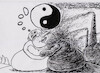 Cartoon: Yin Yang (small) by Siminoga Vadim tagged winter,ecology,love,snow,environment