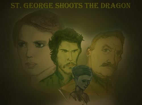 Cartoon: St. George Shoots the Dragon (medium) by sanakym tagged serbia,film,art