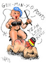 Cartoon: ESC Domina (small) by pefka tagged esc