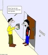 Cartoon: Haustürmission... (small) by Möchtegernkritzler1978 tagged mission,zeugen,jehovas,religion,satanismus,bibel,sekte,kulte,glaubensgemeinschaft,jugend,männer,gesellschaft