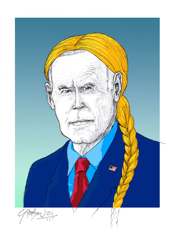 Cartoon: I am Greta... (medium) by Grethen tagged biden,greta,thunberg,cop26
