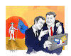 Cartoon: La Grande Nation goes rogue (small) by Grethen tagged emmanuel,macron,french,china,visit,nato