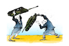 Cartoon: Trowing things at each other... (small) by Grethen tagged ukrain,ukraine,war,diplomacy,armement