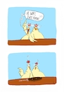 Cartoon: Kneipengeschichten Nr. 01 (small) by Painter tagged huhn,korn,kneipe,trinken,alkohol,betrunken,lallen,tablet,theke,federn