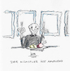 Cartoon: Der Künstler isst anwesend (small) by Büro für gehobenen Unfug tagged zeichnung,kunst,künstler,essen,tinte,ink