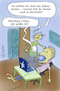 Cartoon: Abends BlueTube alles Blau-Weiss (small) by Arni tagged blue,tooth,tube,youtube,zähne,weiß,bleichen,putzen,mutter,kind,junge,sohn,tochter,eltern,zahnbürste,pasta,laptop,notebook,bildschirm,handy,smartphone,iphone,tablet