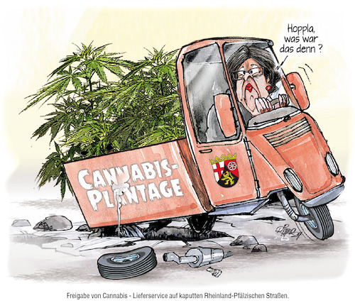 Cartoon: Cannabislegalisierung 2 (medium) by Ritter-Cartoons tagged cannabislegalisierung