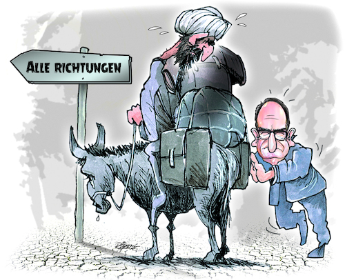 Cartoon: CSU-Migrationspolitik (medium) by Ritter-Cartoons tagged csu,migrationspolitik,alexander,dobrindt,csu,migrationspolitik,alexander,dobrindt