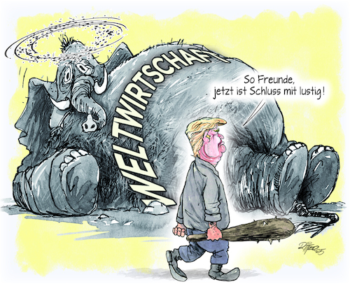 Donald schwingt die Keule