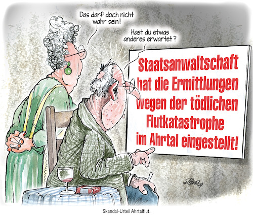 Cartoon: Flutkatastrophe Ahrtral (medium) by Ritter-Cartoons tagged flutkatastrophe,ahrtral