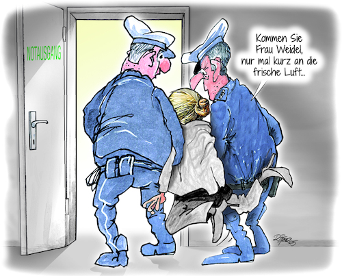 Cartoon: Frische Luft für Alice Weidel (medium) by Ritter-Cartoons tagged alice,weidel,afd,alice,weidel,afd