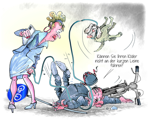 Hunde an die kurze Leine