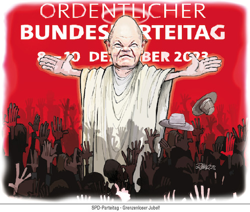 Cartoon: Jubelorgien (medium) by Ritter-Cartoons tagged spd