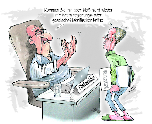 Karikaturist auf Jobsuche Karikaturist auf Jobsuche