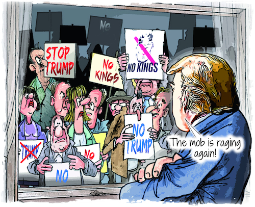 Cartoon: King Donald (medium) by Ritter-Cartoons tagged king,donald,cartoon,pressekarikatur,berthold,ritter,karikatur,pressezeichnung,king,donald,cartoon,pressekarikatur,berthold,ritter,karikatur,pressezeichnung