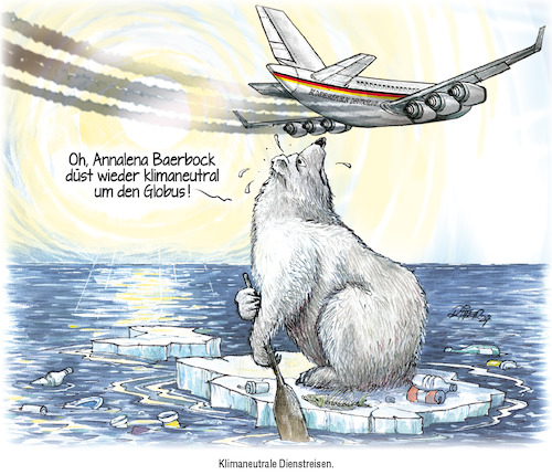 Cartoon: Klimafreundlich Reisen (medium) by Ritter-Cartoons tagged klimafreundlich,reisen