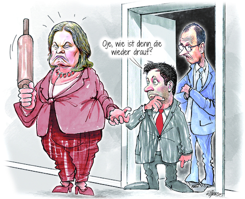 Cartoon: Koalition Bürgergeld (medium) by Ritter-Cartoons tagged bundesarbeitsministerin,bärbel,bas,spd,wird,in,den,nächsten,tagen,einen,vorschlag,zum,bürgergeld,unterbreiten,regierungskoalition,rittercartoons,bundesarbeitsministerin,bärbel,bas,spd,wird,in,den,nächsten,tagen,einen,vorschlag,zum,bürgergeld,unterbreiten,regierungskoalition,rittercartoons