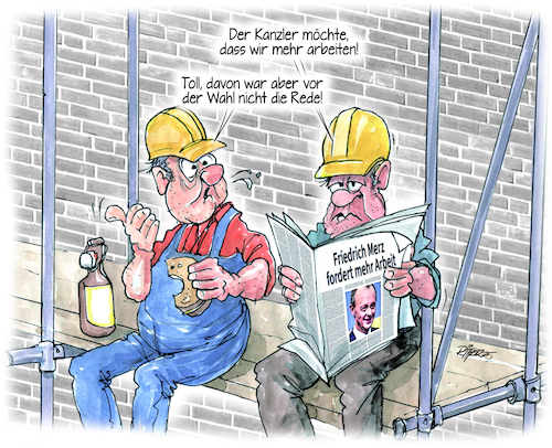 Cartoon: Mehrarbeit (medium) by Ritter-Cartoons tagged friedrich,merz,nach,der,wahl,friedrich,merz,nach,der,wahl