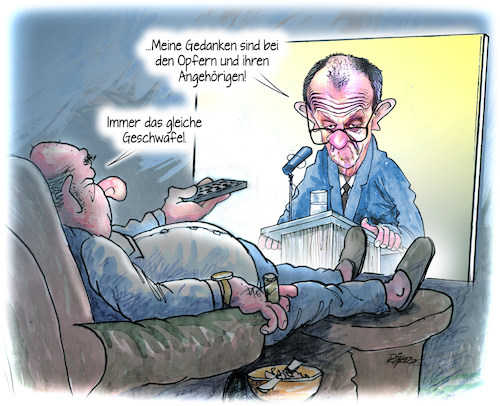 Cartoon: Messerattacke Hamburg (medium) by Ritter-Cartoons tagged messerattacke,hamburg,messerattacke,hamburg